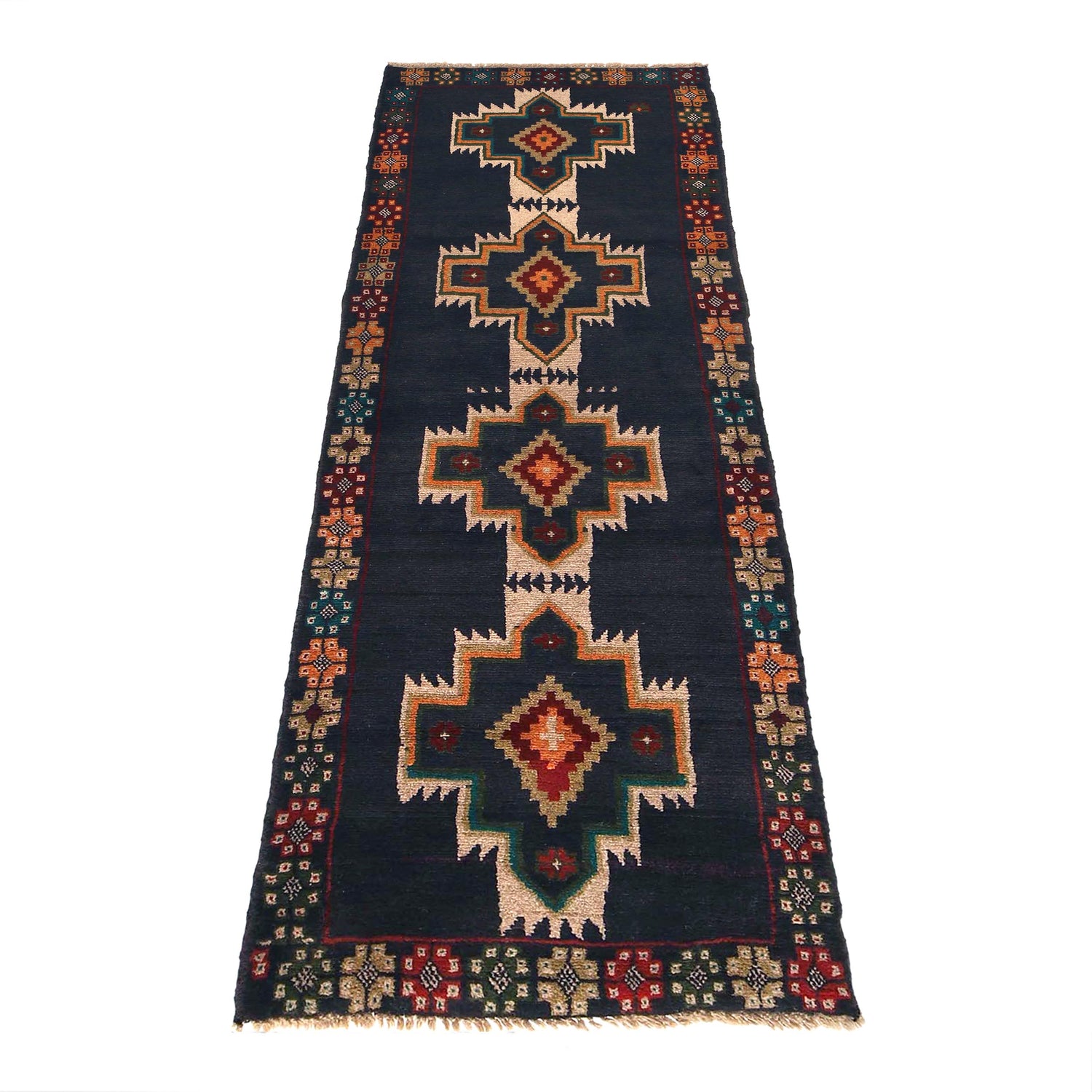 Baluchi Runner Rug Handmade Multi 8' Runner