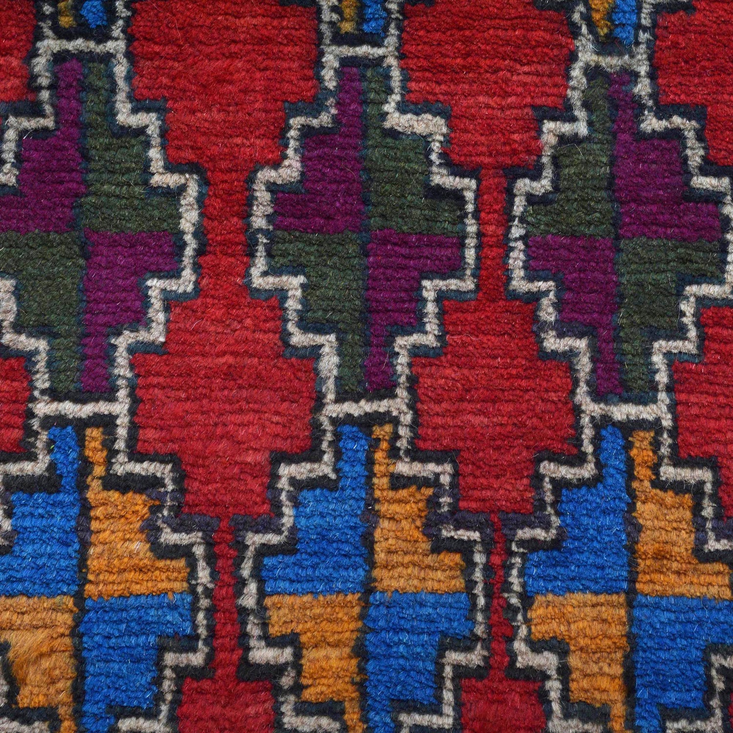 Baluchi Runner Rug Handmade Red 8' Runner