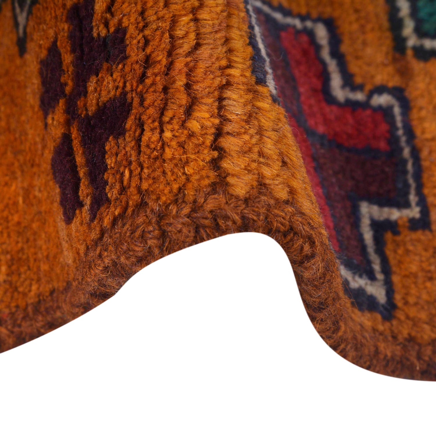 Baluchi Runner Rug Handmade Orange 8' Runner