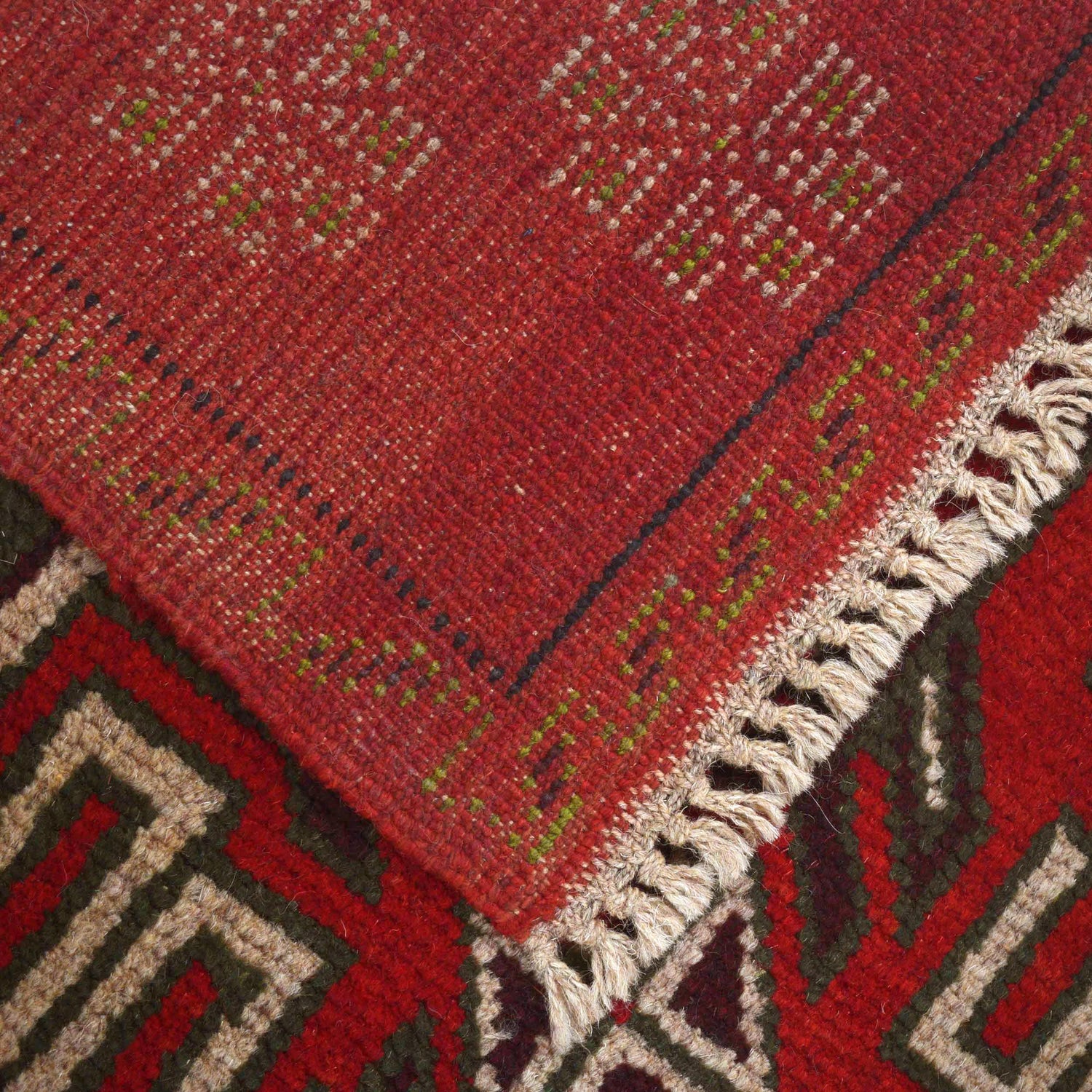 Baluchi Runner Rug Handmade Red 10' Runner