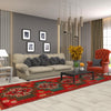 Baluchi Runner Rug Handmade Red 10' Runner