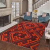 Maimana Kilim Area Rug Handmade Multi Floral 7x10 ft