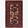 Barjasta Area Rug Handmade Beige Floral 4x6 ft