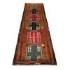 Baluchi Runner Rug Handmade Brown 8' Runner