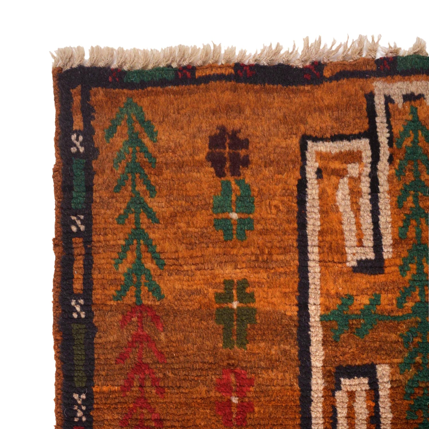 Baluchi Runner Rug Handmade Brown 8' Runner