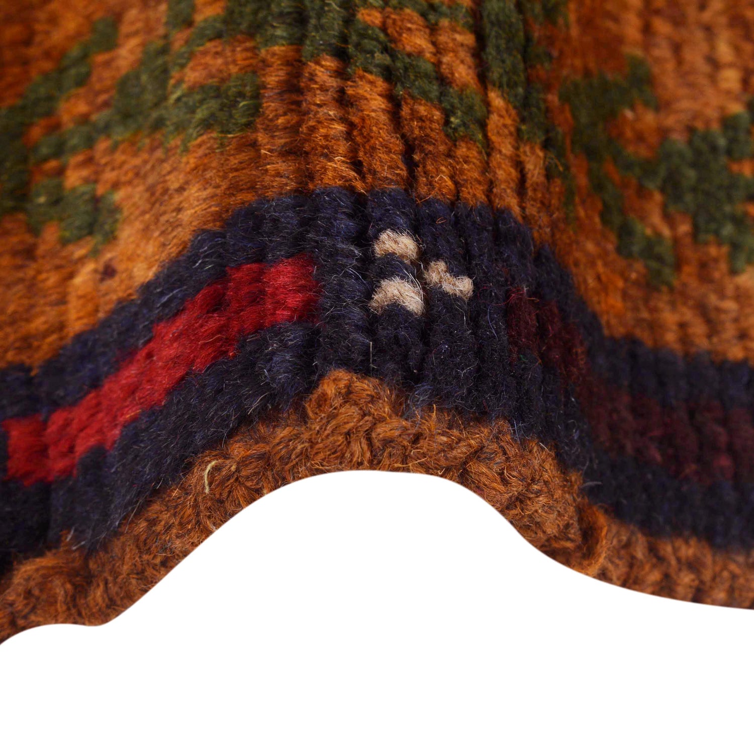 Baluchi Runner Rug Handmade Brown 8' Runner