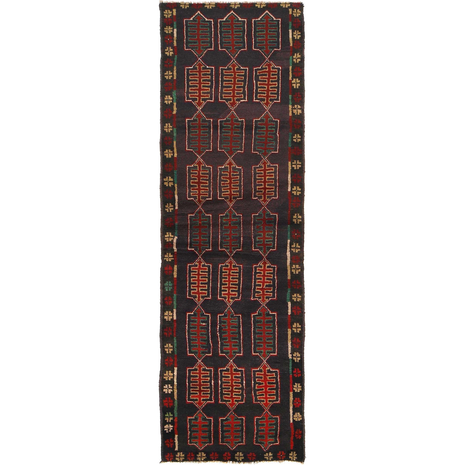 Baluchi Runner Rug Handmade Multi 8' Runner