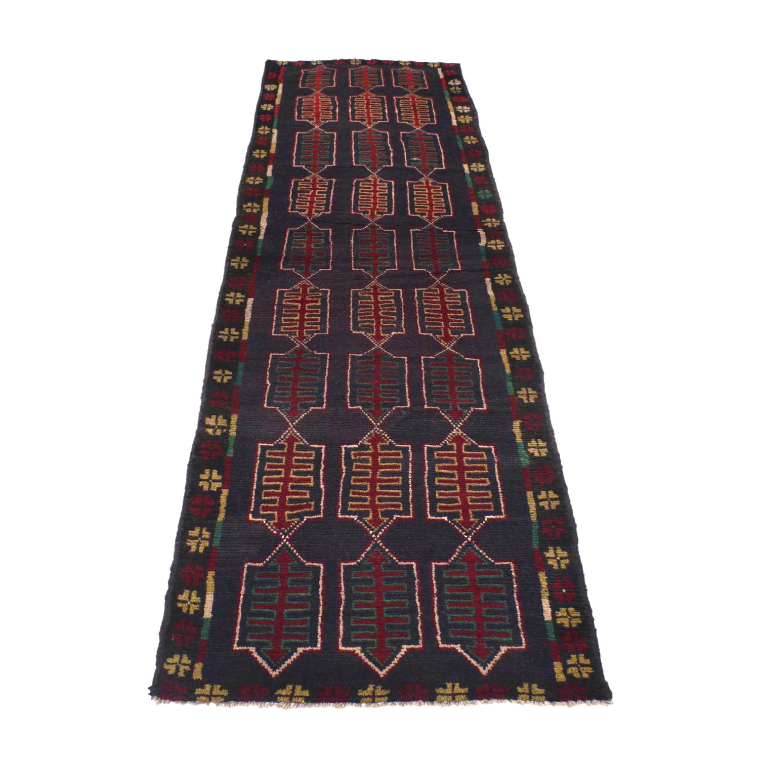Baluchi Runner Rug Handmade Multi 8' Runner