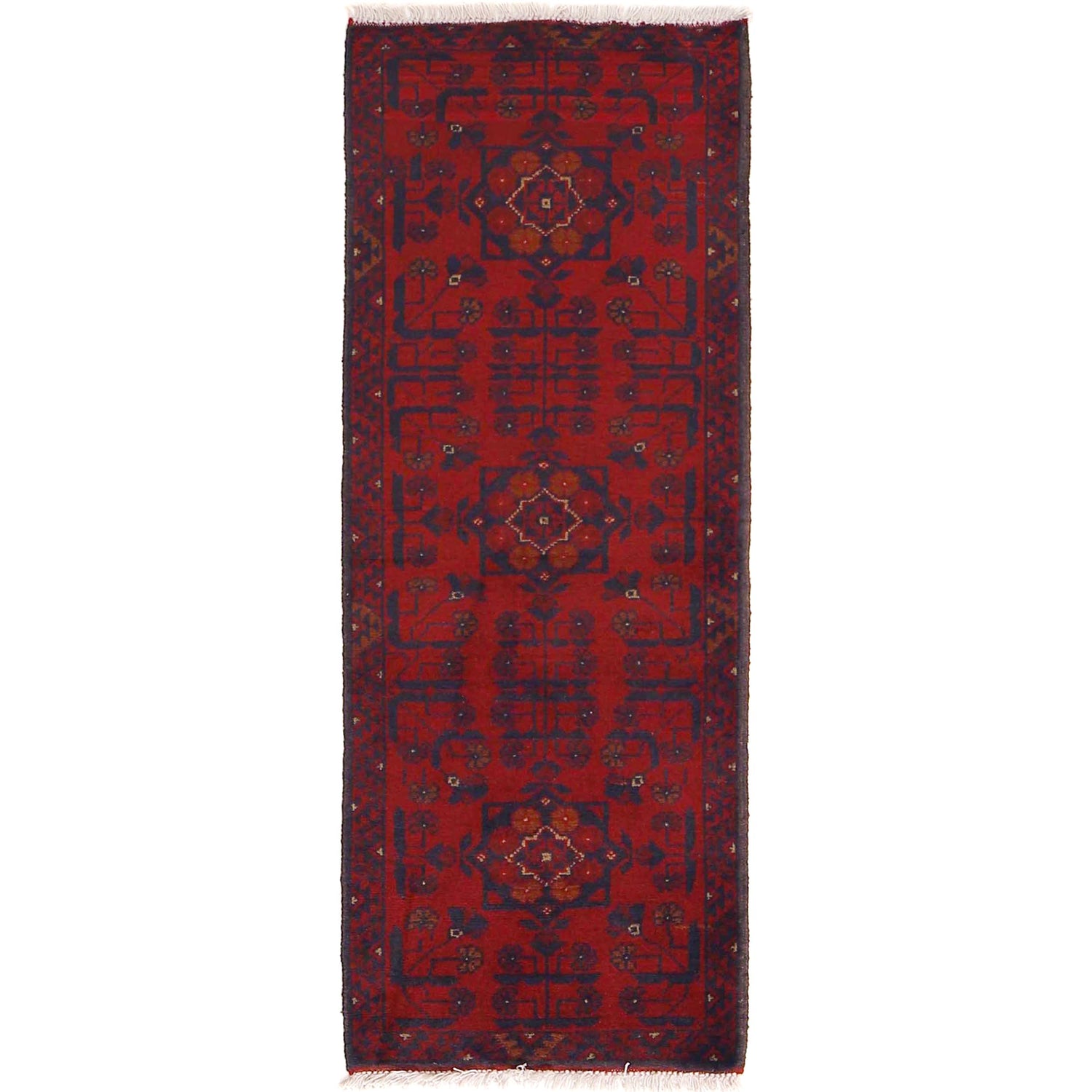 Khal Mohammadi Rug Handmade Red 5' Runner