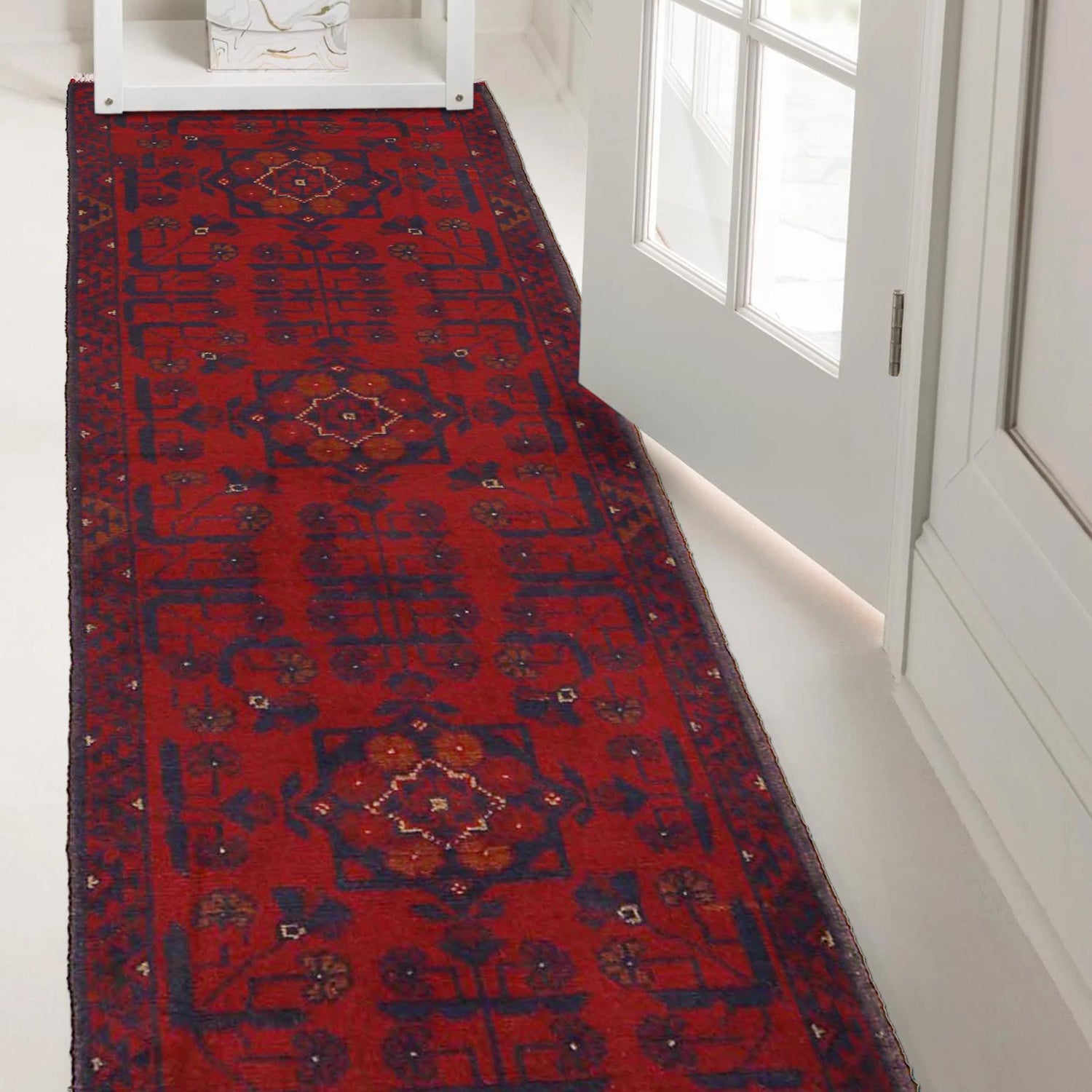 Khal Mohammadi Rug Handmade Red 5' Runner