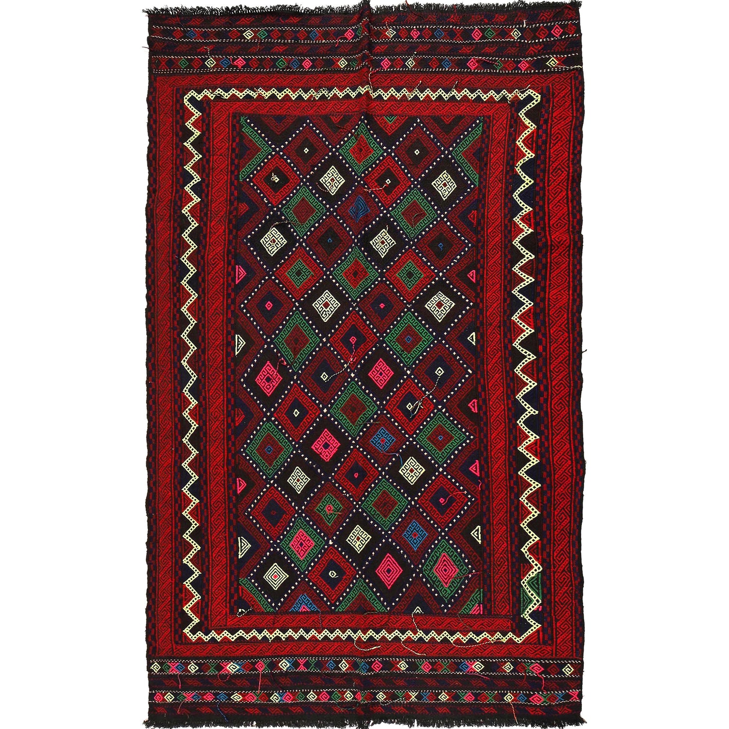 Suzuni Kilim Runner Handmade Multi 5x8 ft