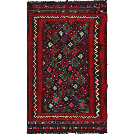 Suzuni Kilim Runner Handmade Multi 5x8 ft