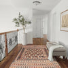 Soumak Kilim Area Rug Handmade White Pictorial 4x6 ft