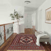Maliki Kilim Area Rug Handmade Multi Floral 4x6 ft