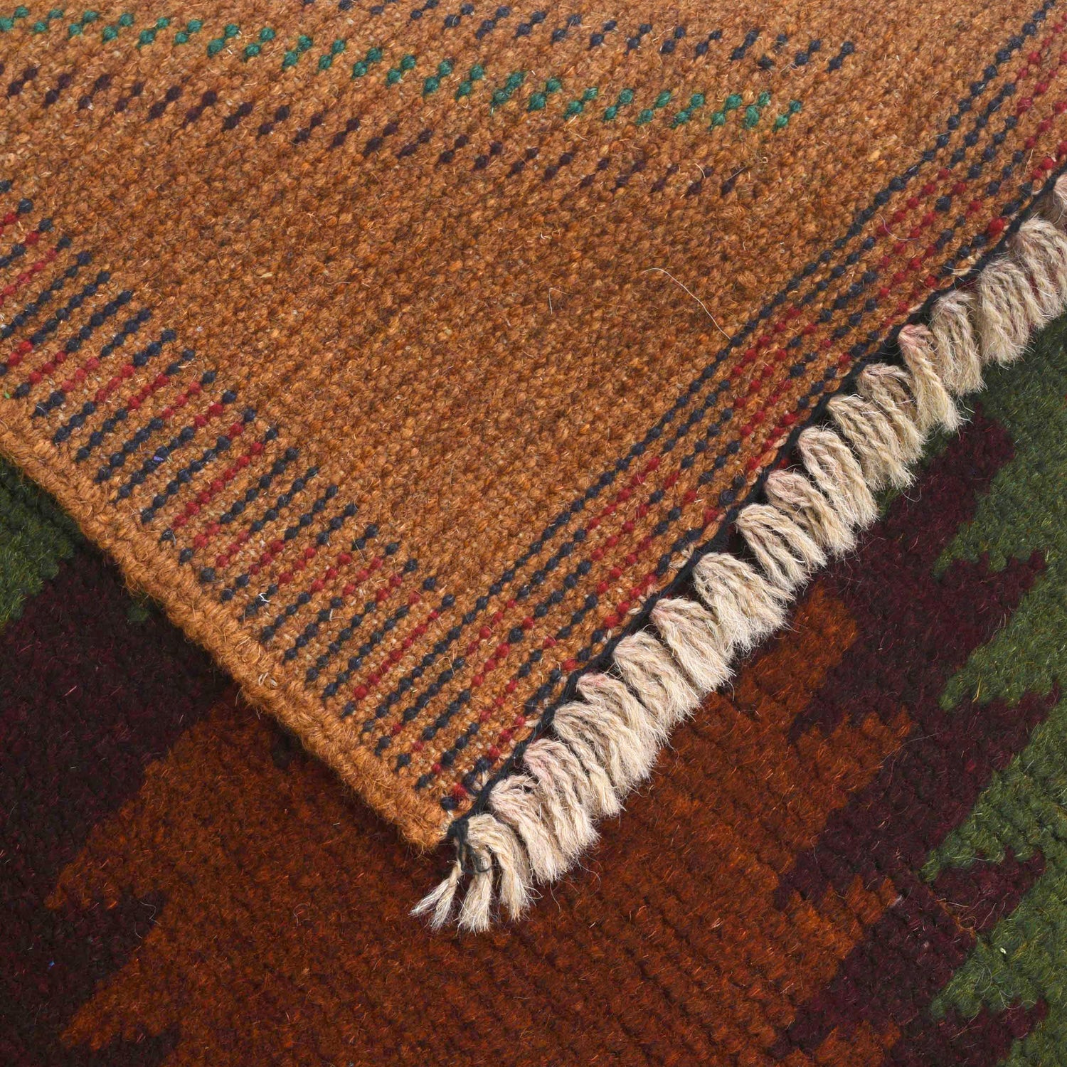 Baluchi Runner Rug Handmade Orange 8' Runner