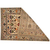 Oushak Area Rug Handmade Beige Floral 7x10 ft