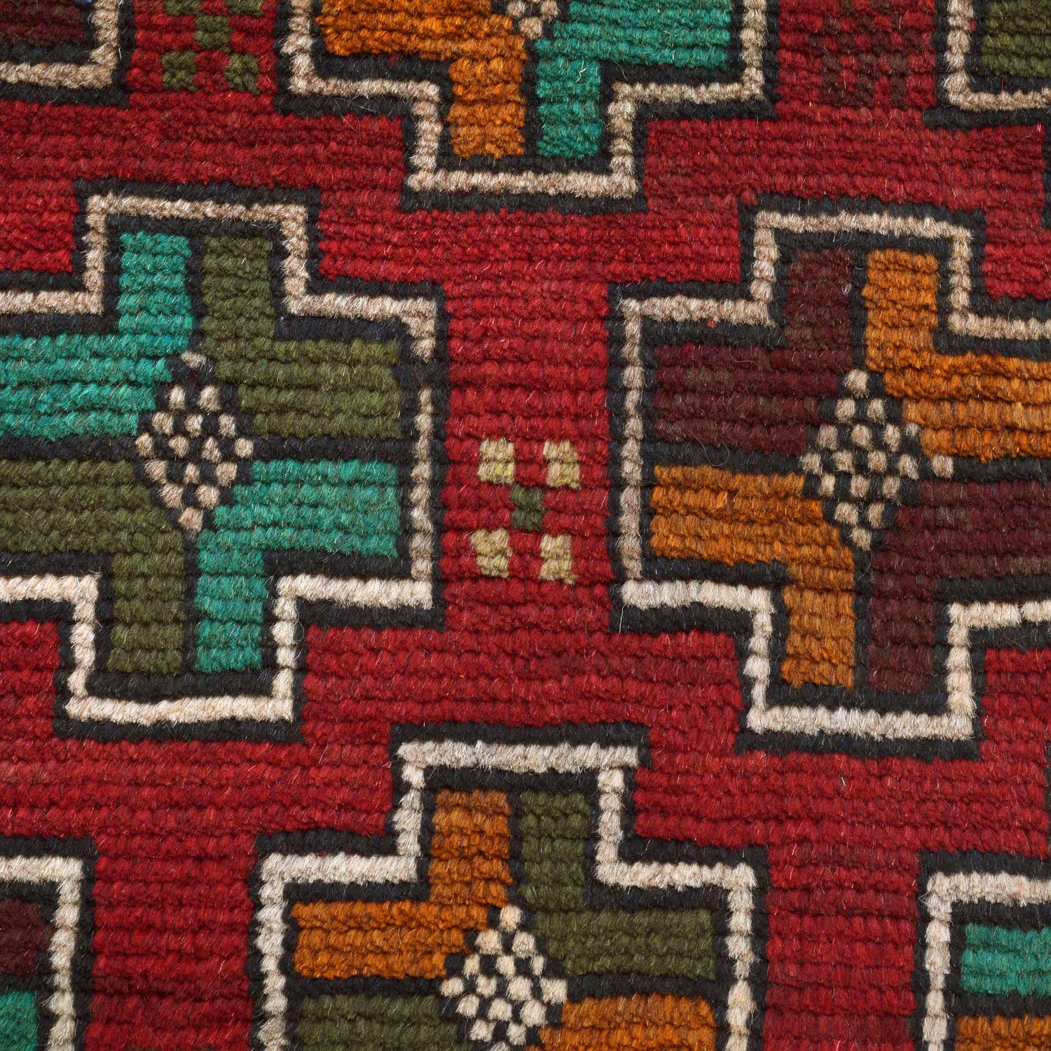 Baluchi Runner Rug Handmade Red 6' Runner