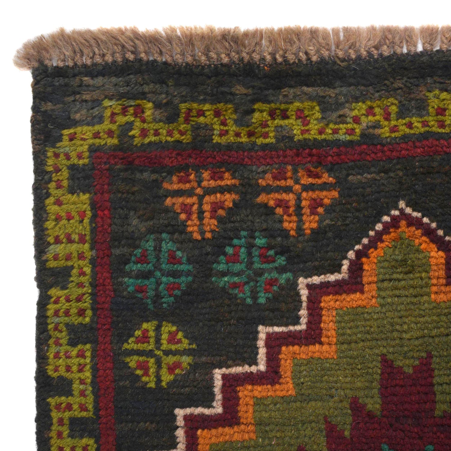 Baluchi Runner Rug Handmade Black 6' Runner