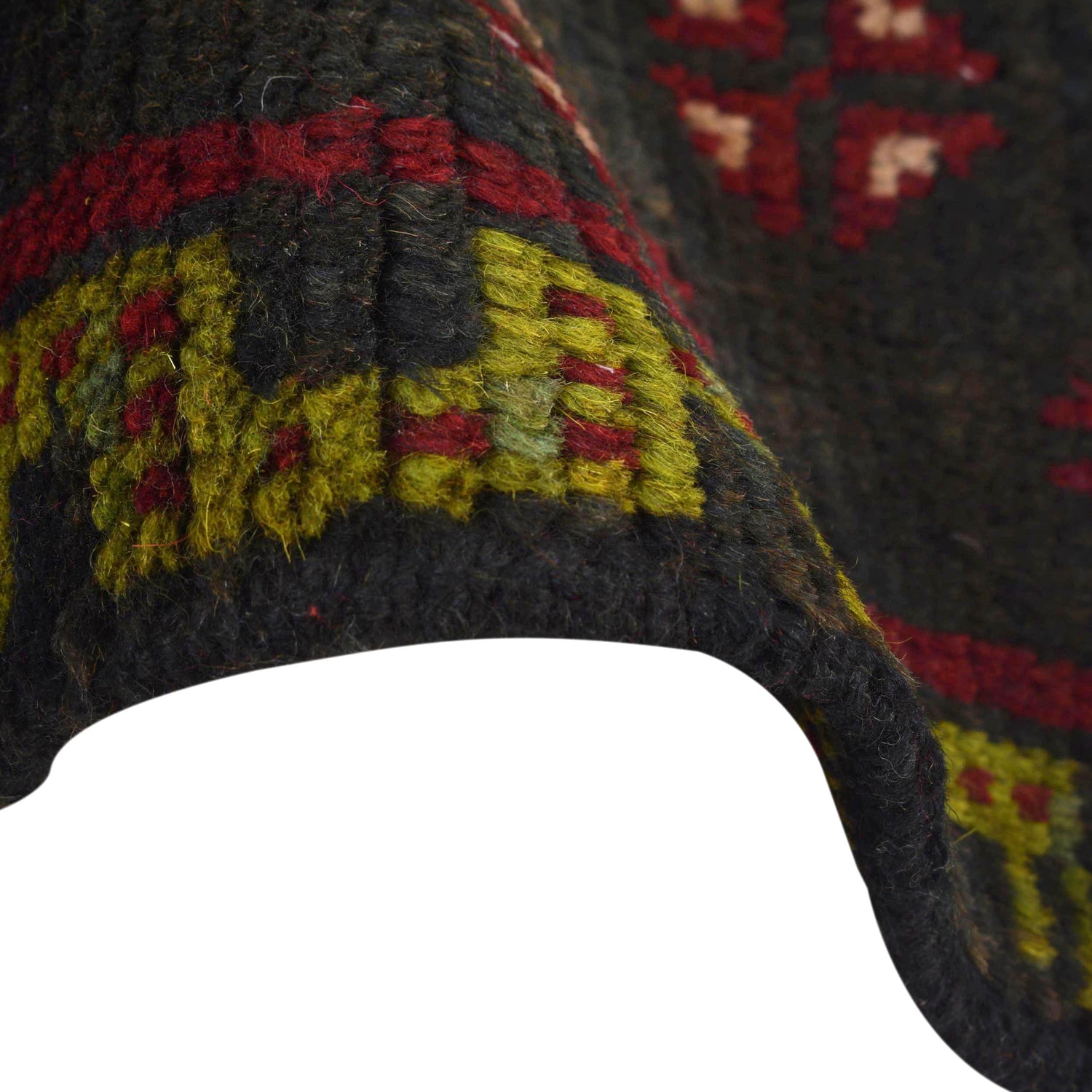 Baluchi Runner Rug Handmade Black 6' Runner
