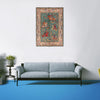 Pictorial Rug Handmade Green Design