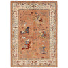 Pictorial Rug Handmade Beige Design