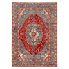 Heriz Area Rug Handmade Multi Medallion 7x10 ft