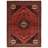 Shirazi Area Rug Handmade Red Medallion 7x10 ft