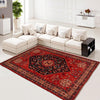 Shirazi Area Rug Handmade Red Medallion 7x10 ft
