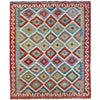 Handmade Multi Kilim Geometric 4x7 ft