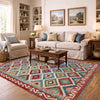 Handmade Multi Kilim Geometric 4x7 ft