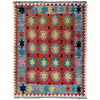Handmade Multi Kilim Geometric 4x7 ft