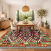 Handmade Multi Kilim Geometric 7x10 ft