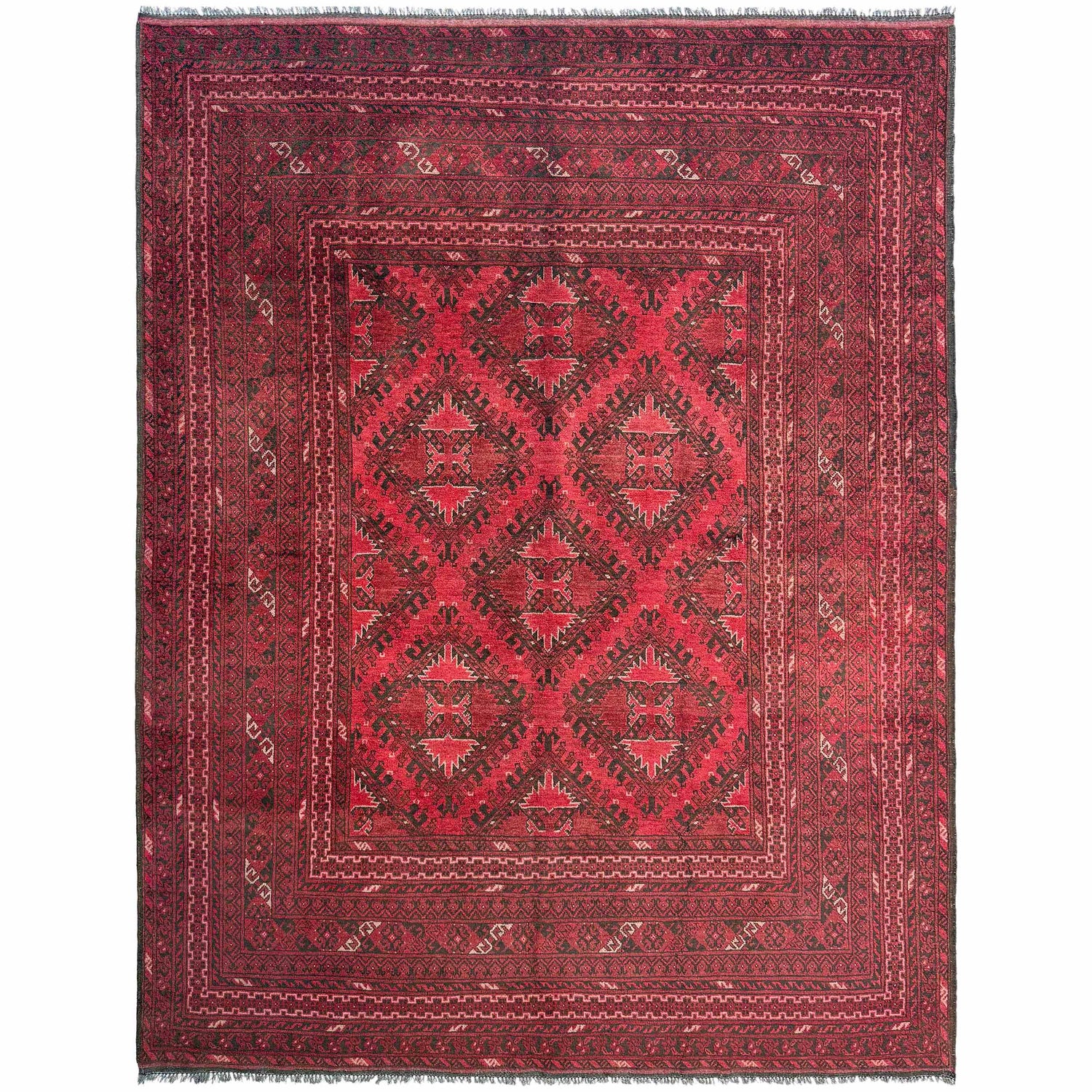 Khal Mohammadi Rug Handmade Red 7x10 ft