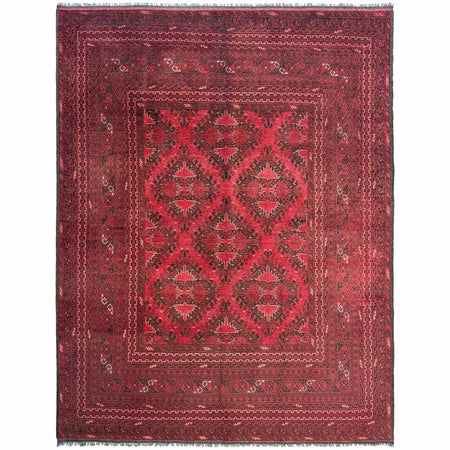 Khal Mohammadi Rug Handmade Red 7x10 ft