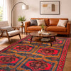 Baluchi Rug Handmade Multi Geometric 5x8 ft