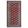 Jaldar Area Rug Handmade Red Floral 3x5 ft