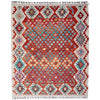 Handmade Multi Kilim Geometric 4x7 ft