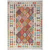 Handmade Multi Kilim Geometric 4x7 ft