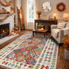 Handmade Multi Kilim Geometric 4x7 ft
