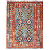 Handmade Multi Kilim Geometric 4x7 ft