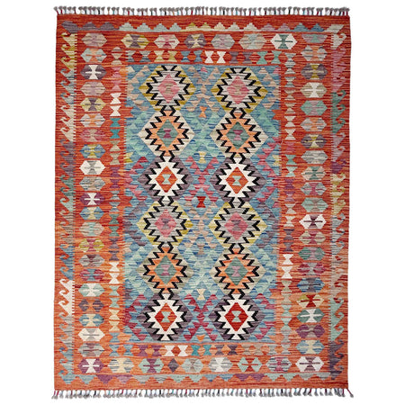Handmade Multi Kilim Geometric 4x7 ft