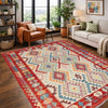 Handmade Multi Kilim Geometric 4x7 ft