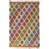 Handmade Multi Kilim Geometric 2x4 ft