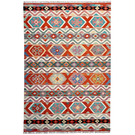 Handmade Multi Kilim Geometric 7x10 ft
