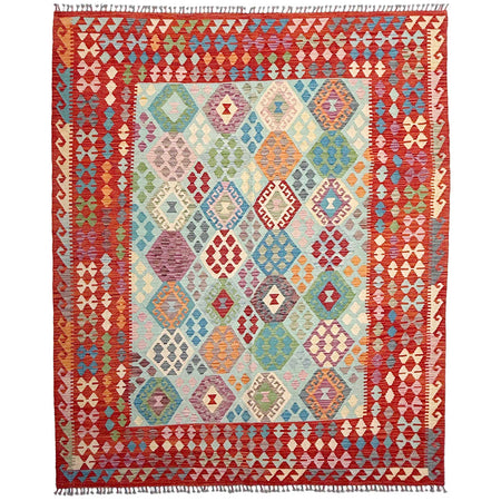 Handmade Multi Kilim Geometric 7x10 ft