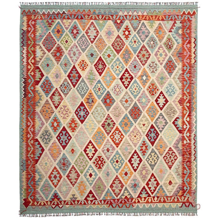 Handmade Multi Kilim Geometric 8x10 ft
