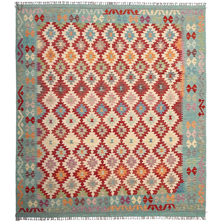 Handmade Multi Kilim Geometric 8x10 ft