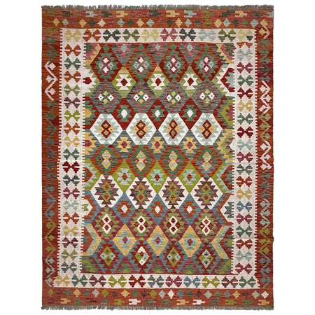 Handmade Multi Kilim Geometric 7x10 ft