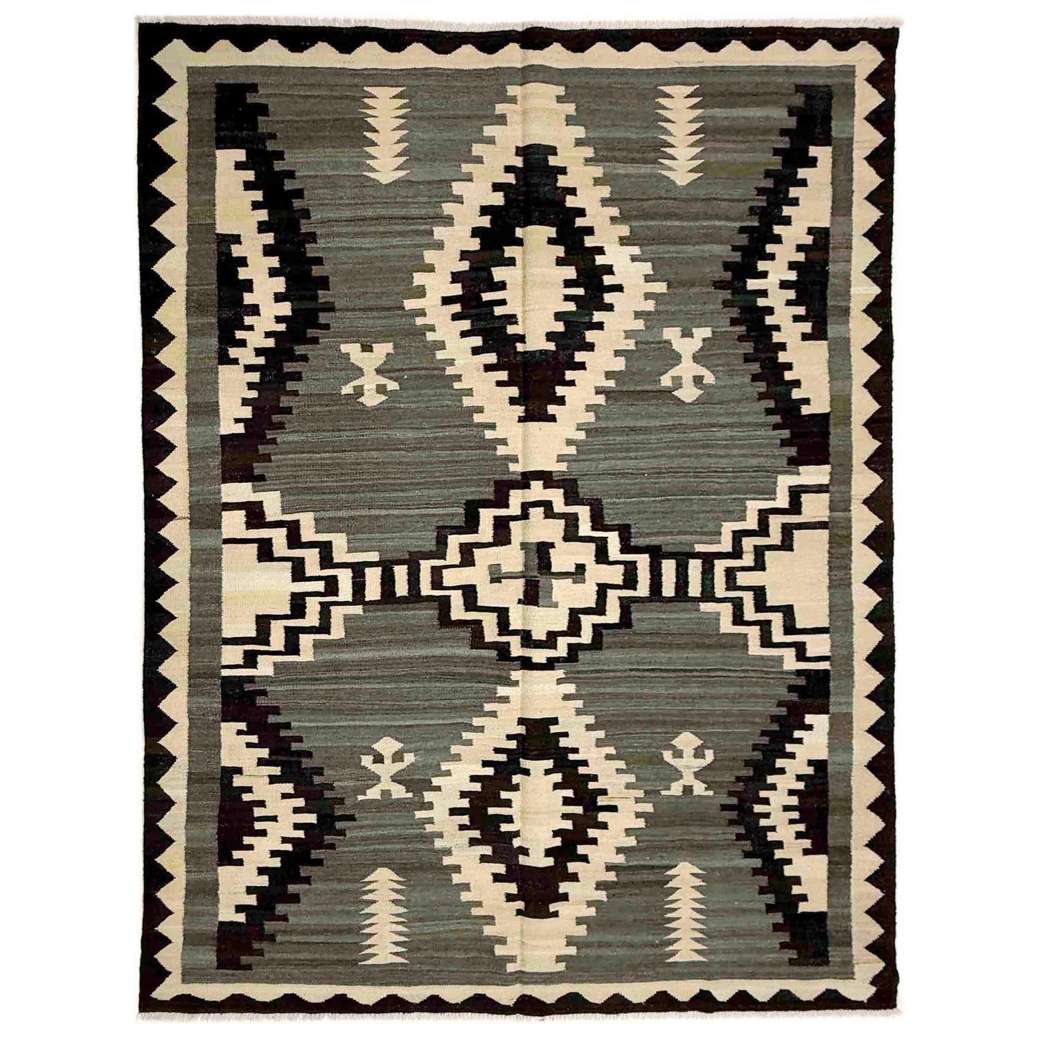Handmade Multi Kilim Geometric 5x8 ft