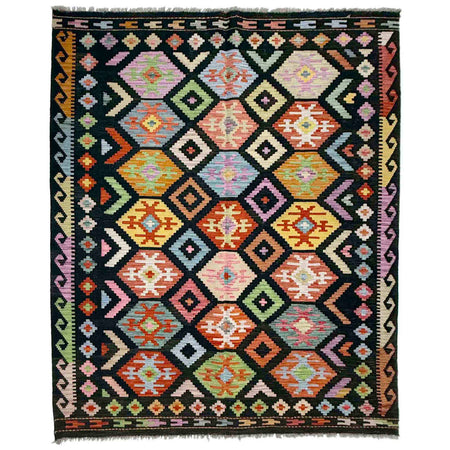 Handmade Multi Kilim Geometric 5x8 ft
